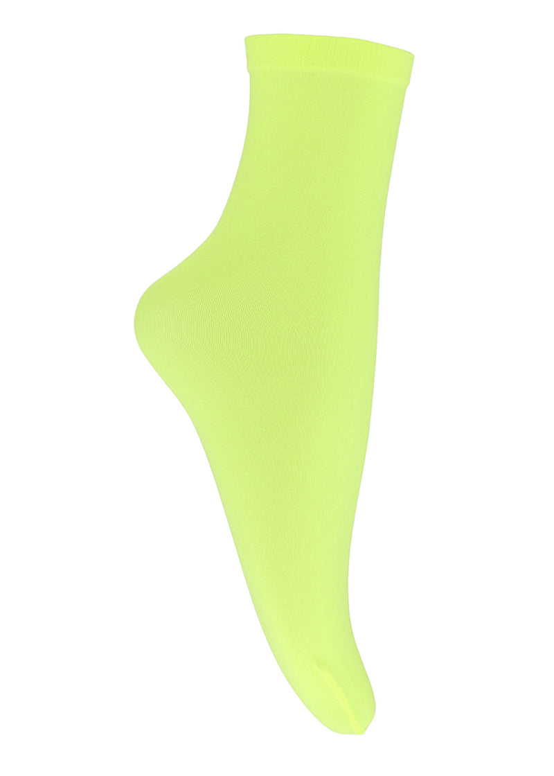Line Pop Socks 50 Denier - Neon Yellow