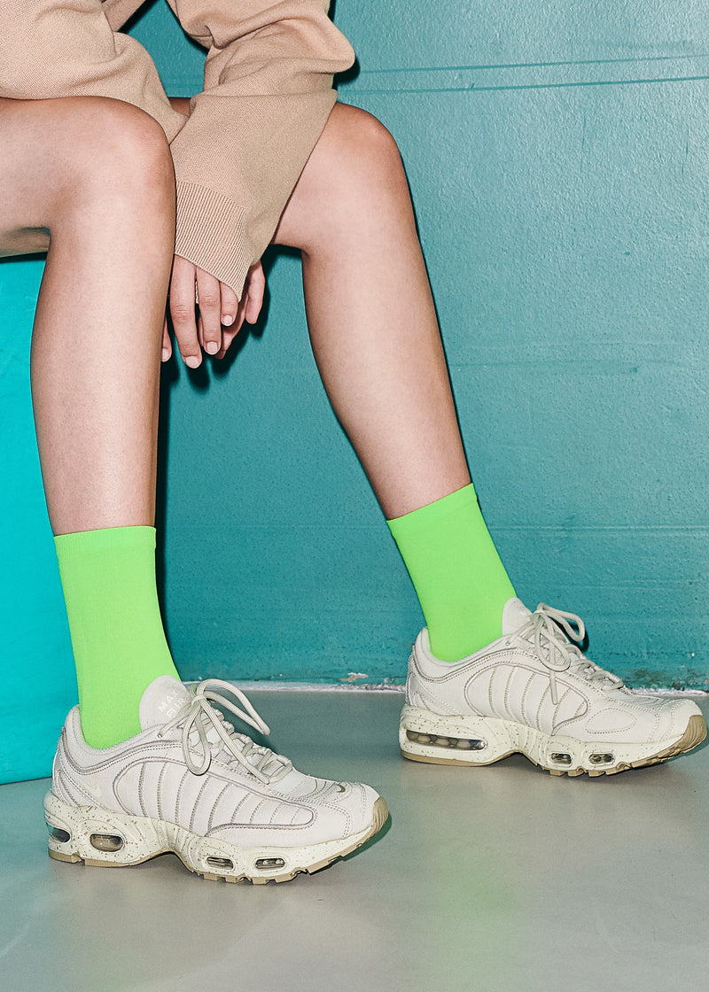 Line Pop Socks 50 Denier - Neon Green