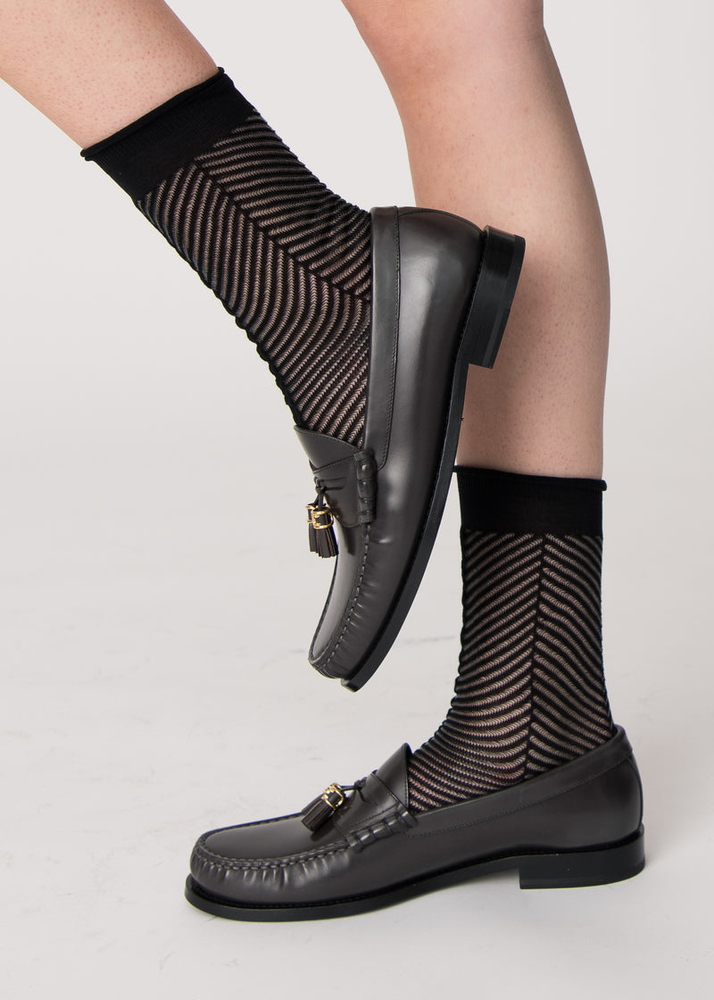 HEDVIG BIO-COTTON - Strømper - Sort