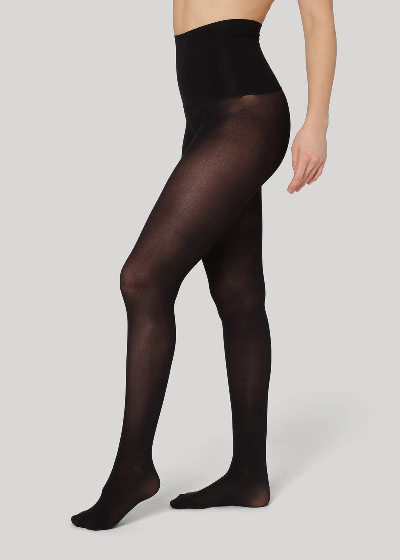 The Erika 50 High Waist denier are premium tights without seams and with an extra high waistband.