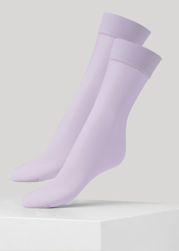 Eva Pop Socks 15 Denier - 2-pak - Pastel purple