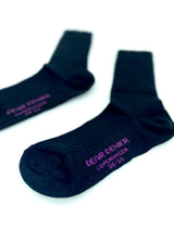 Bobbie Merino uldstrømper UNISEX - Sort