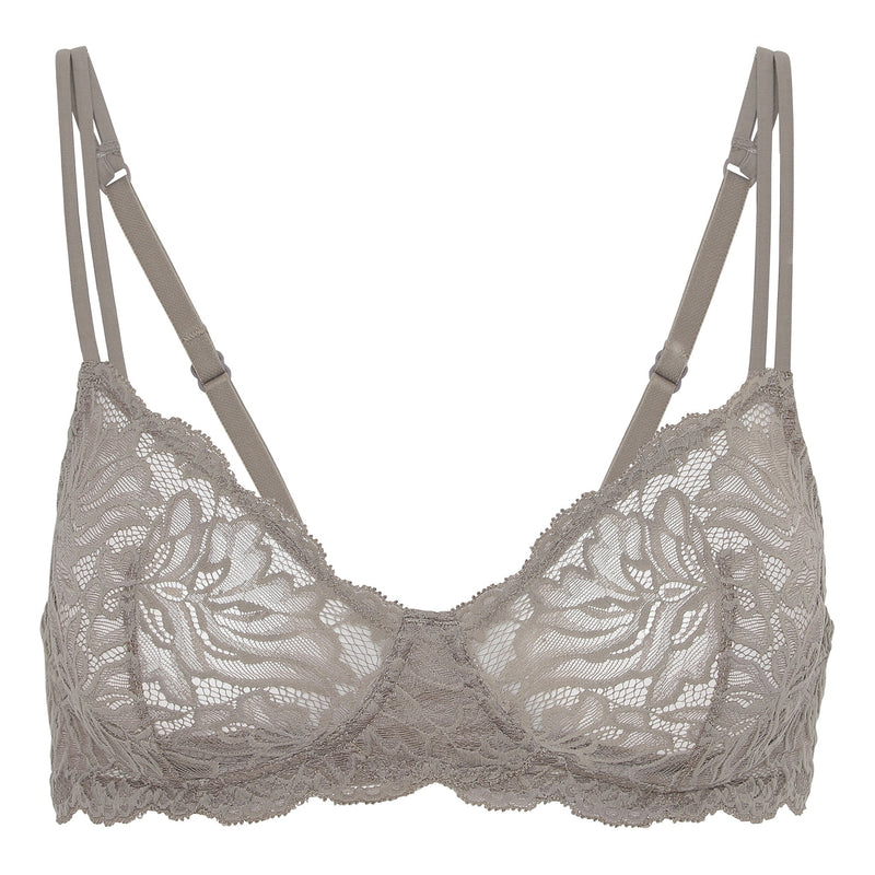 Magnolia Wire-free Lace Bra - Taupe - Taupe