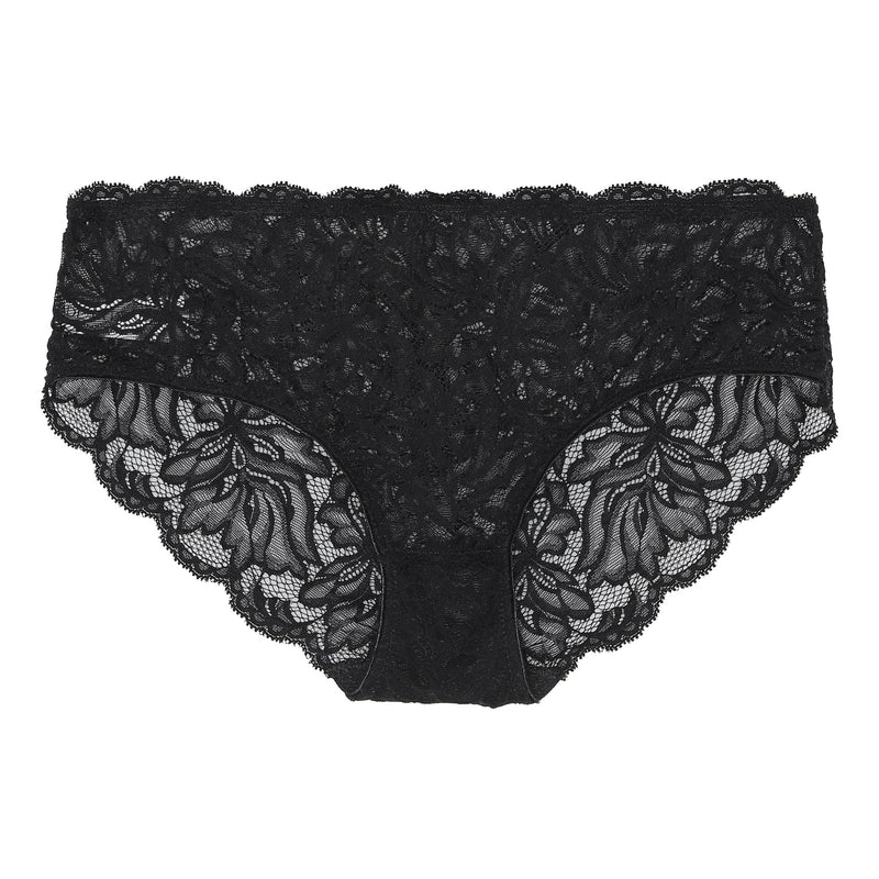Magnolia Lace Hipster - Sort - Black